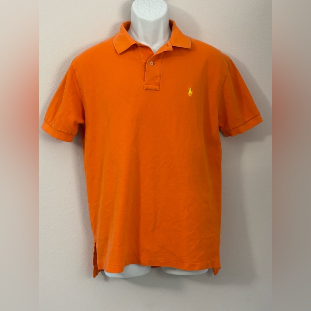 49 POLO RALPH LAUREN Orange Classic Fit Polo Shirt  Excellent Condition Size M